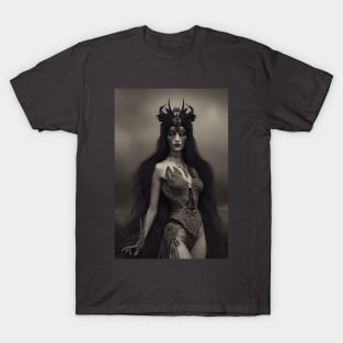 Raven Warrior Queen of the Dark Realm T-Shirt